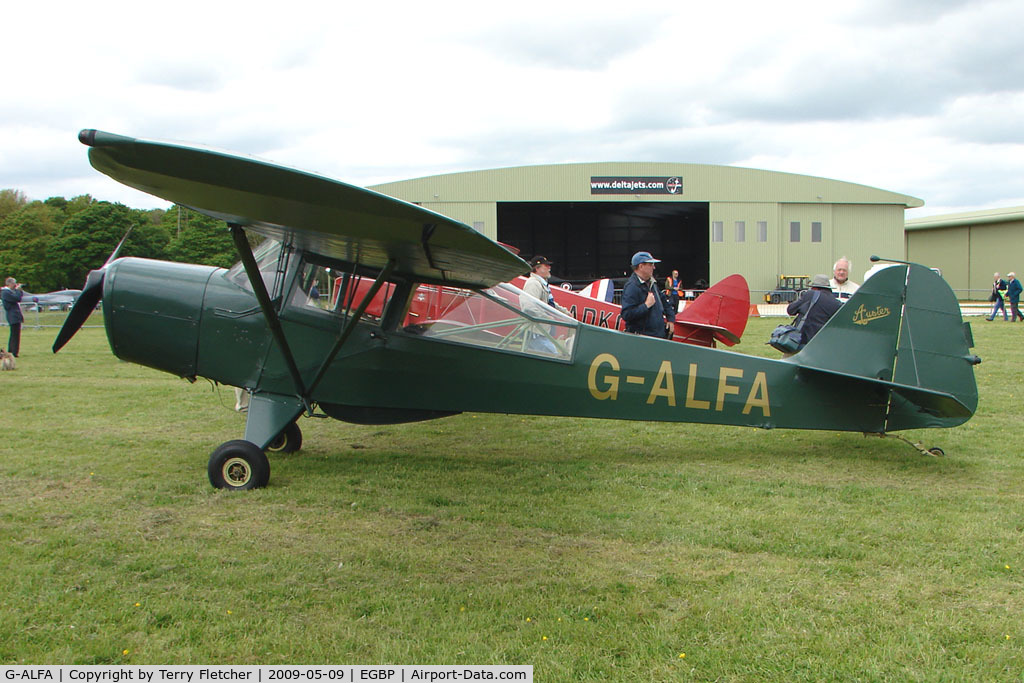 G-ALFA, 1944 Taylorcraft J Auster 5 C/N 1236, 1944 Auster 5 at Kemble on Great Vintage Flying Weekend