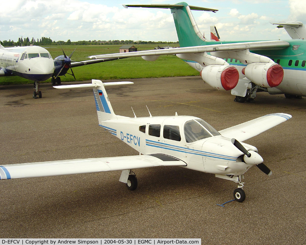 D-EFCV, Piper PA-28RT-201 Arrow IV Arrow IV C/N 28R-8018048, Parked at Southend.