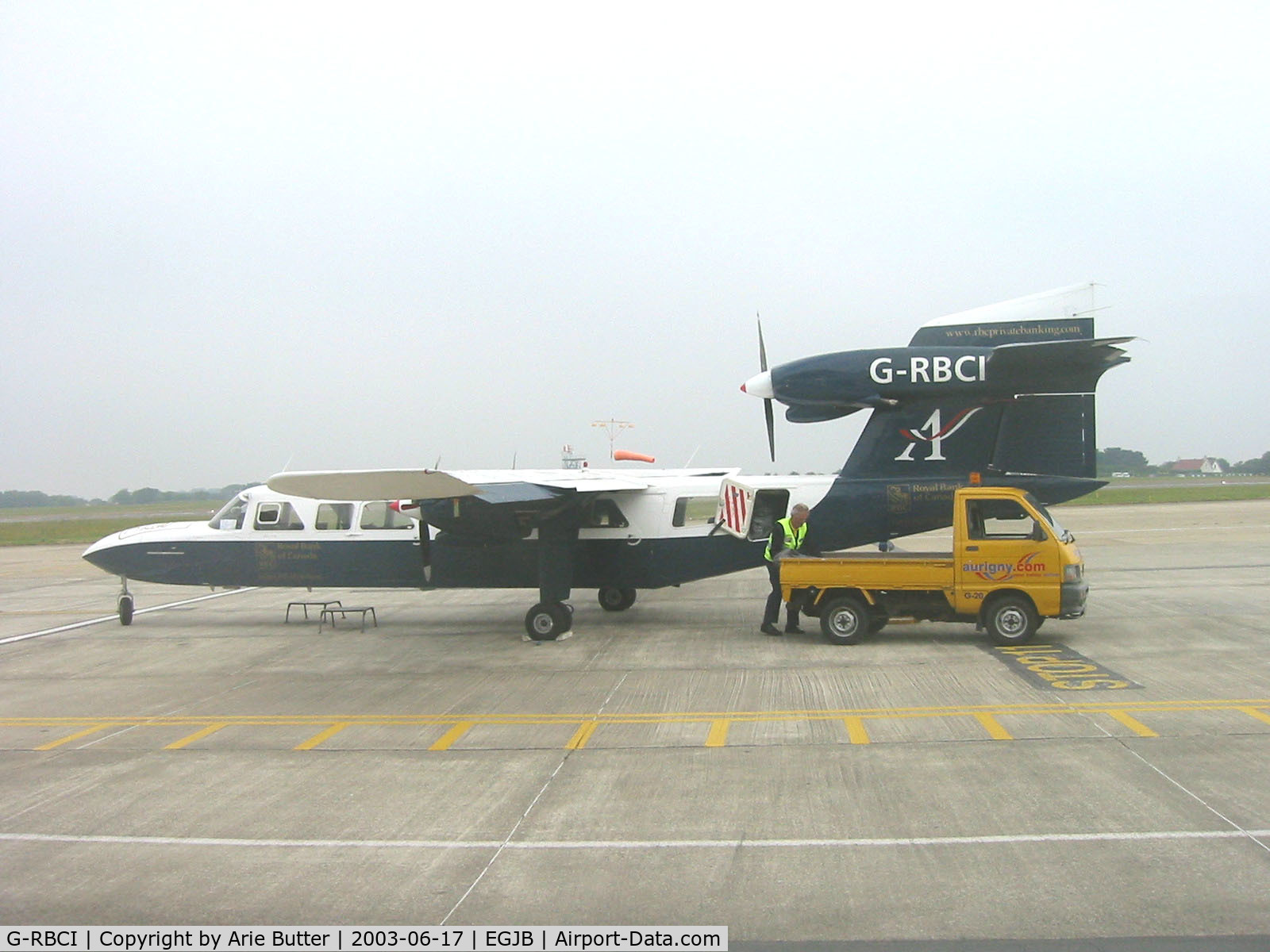G-RBCI, 1976 Britten-Norman BN-2A Mk.III-2 Trislander C/N 1035, Pilatus Britten Norman Trislander (G-RBCI) at Guernsey Airport