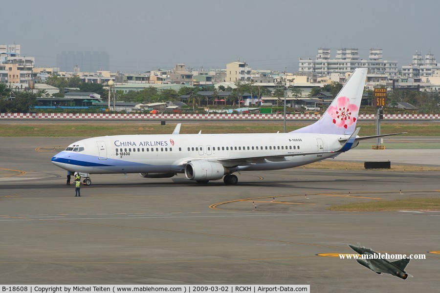 B-18608, Boeing 737-809 C/N 28406, China Airlines