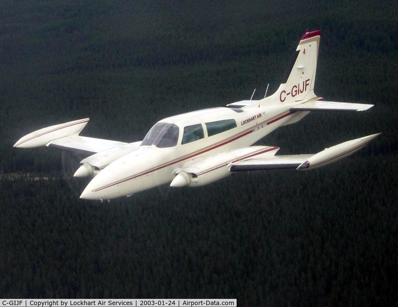 C-GIJF, Cessna 310R C/N 310R1875, GIJF in flight over North Western Ontario