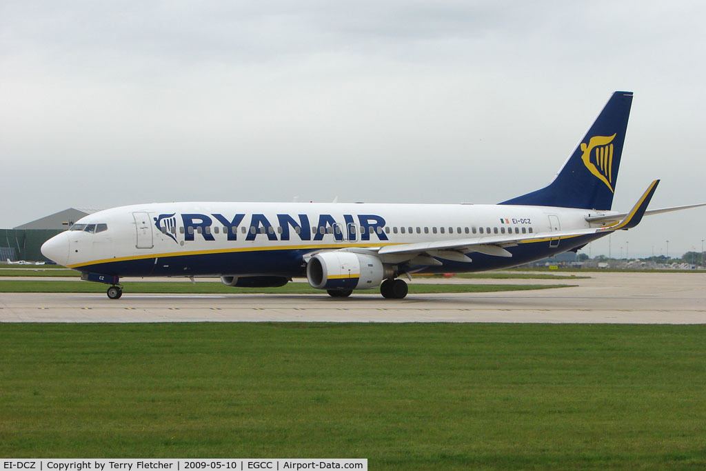 EI-DCZ, 2004 Boeing 737-8AS C/N 33815, Ryanair B737 about to depart from Manchester UK
