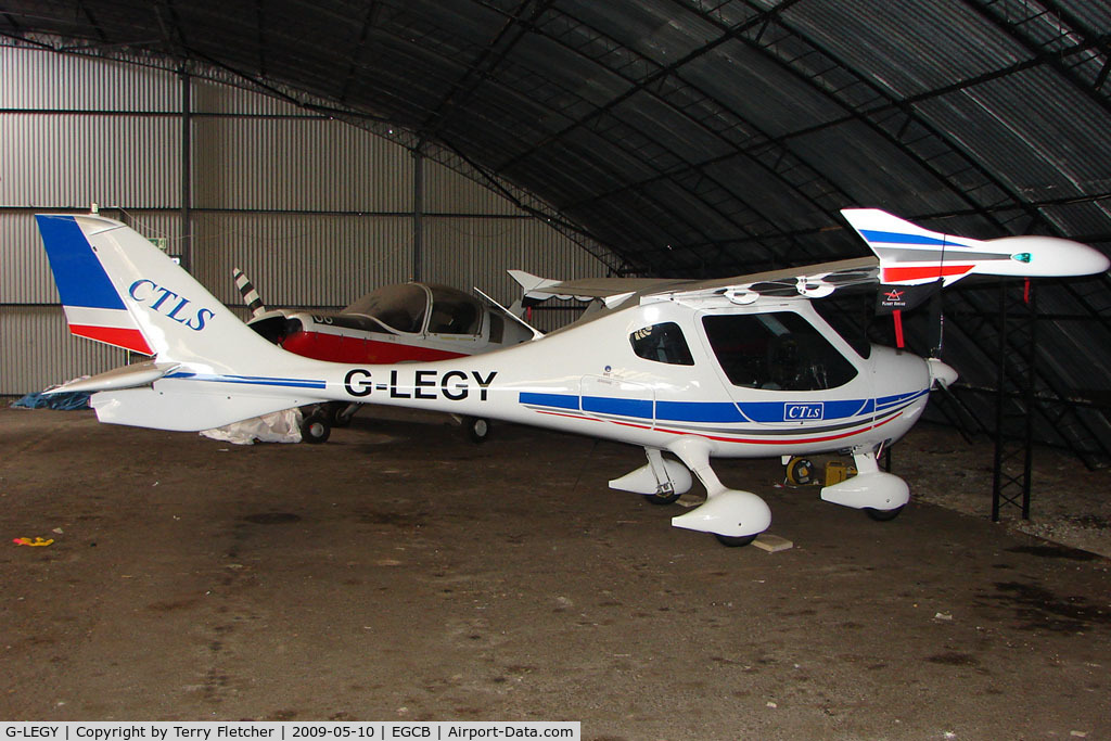 G-LEGY, 2008 Flight Design CTLS C/N F-08-09-13, Sports aircraft at City Airport Manchester (Barton)