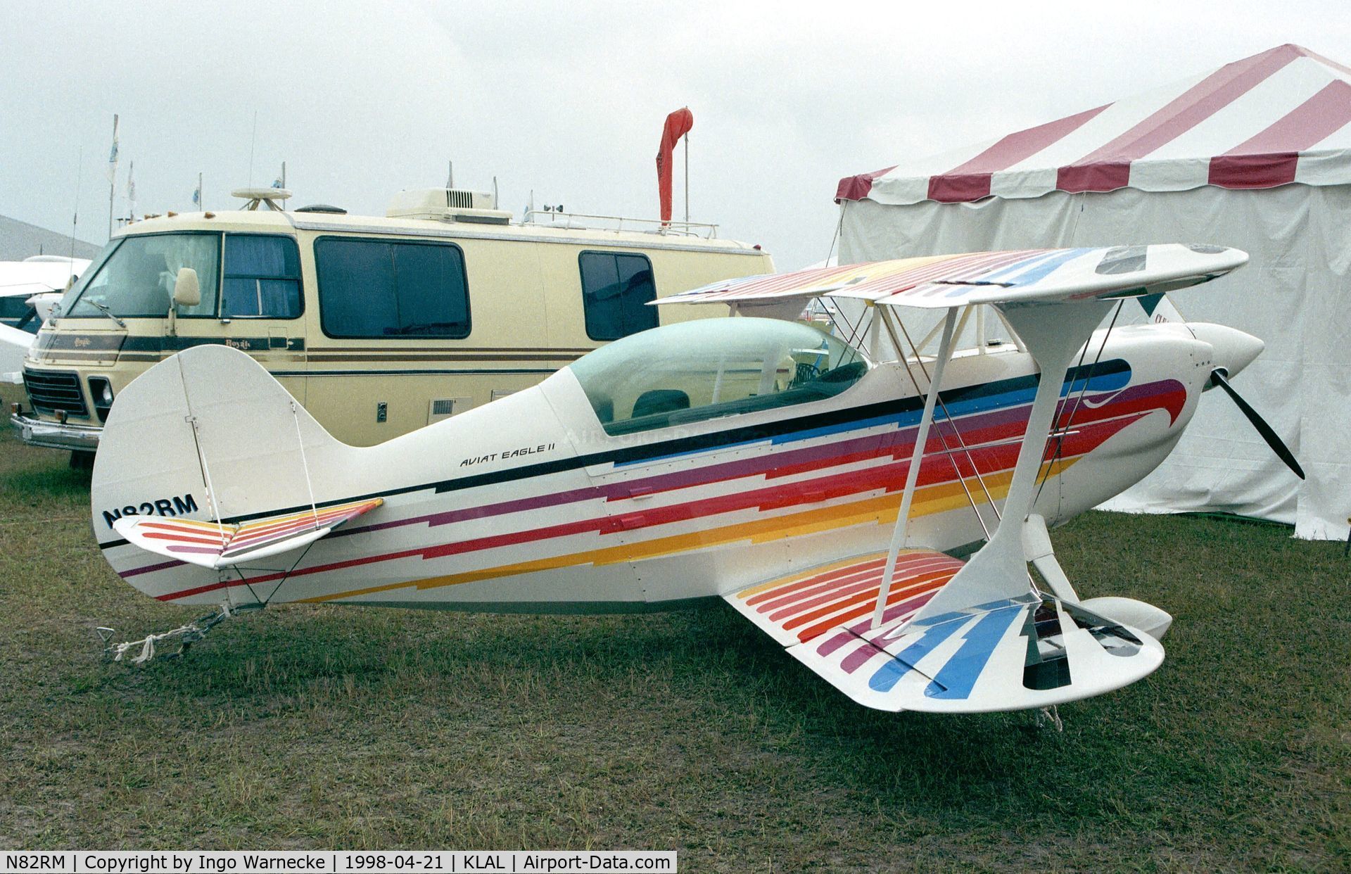 N82RM, 1998 Christen Eagle II C/N CE001MHM, Christen Eagle II at Sun 'n Fun 1998, Lakeland FL