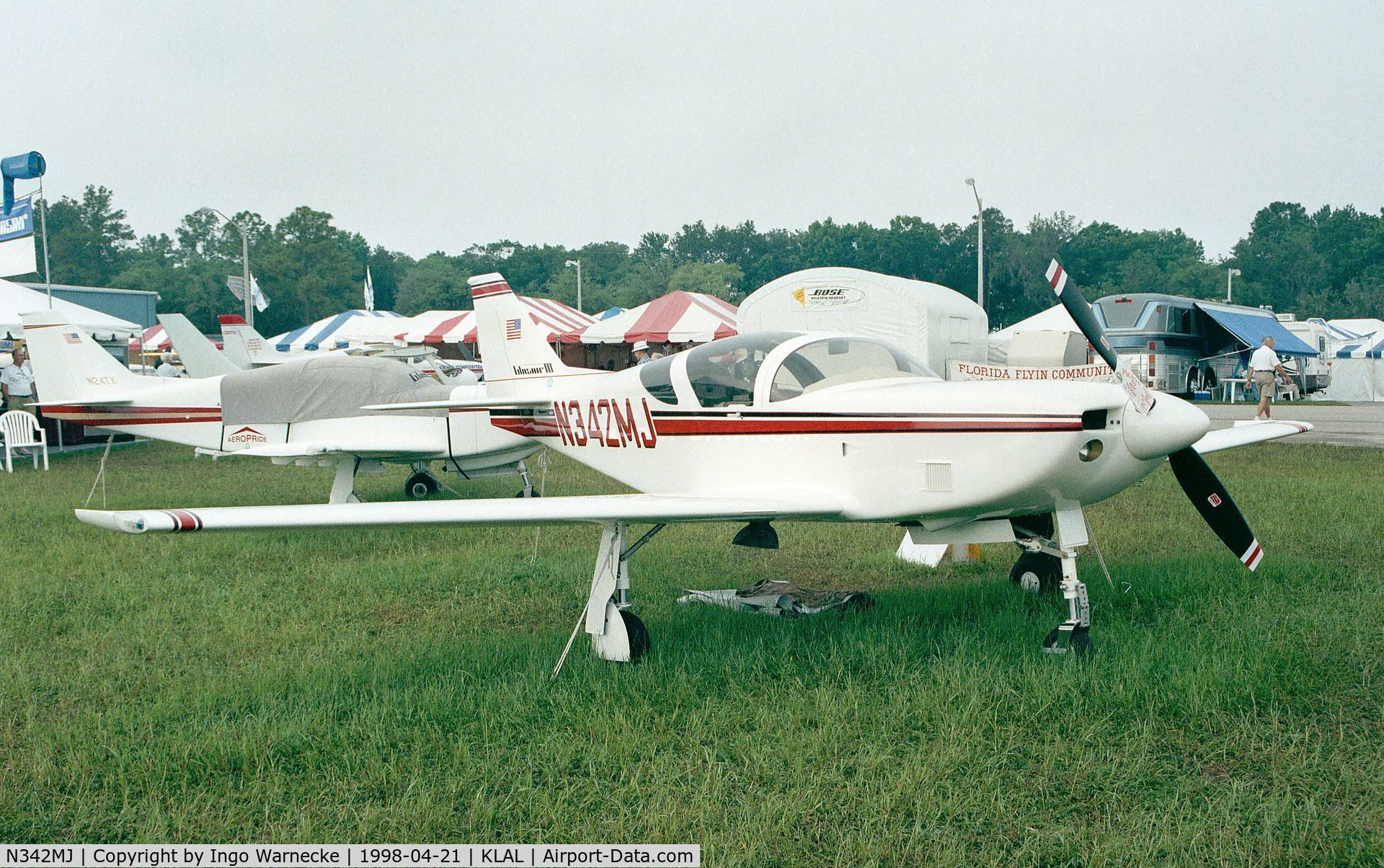 N342MJ, 1991 Stoddard-Hamilton Glasair III C/N 3144, Glasair III at Sun 'n Fun 1998, Lakeland FL