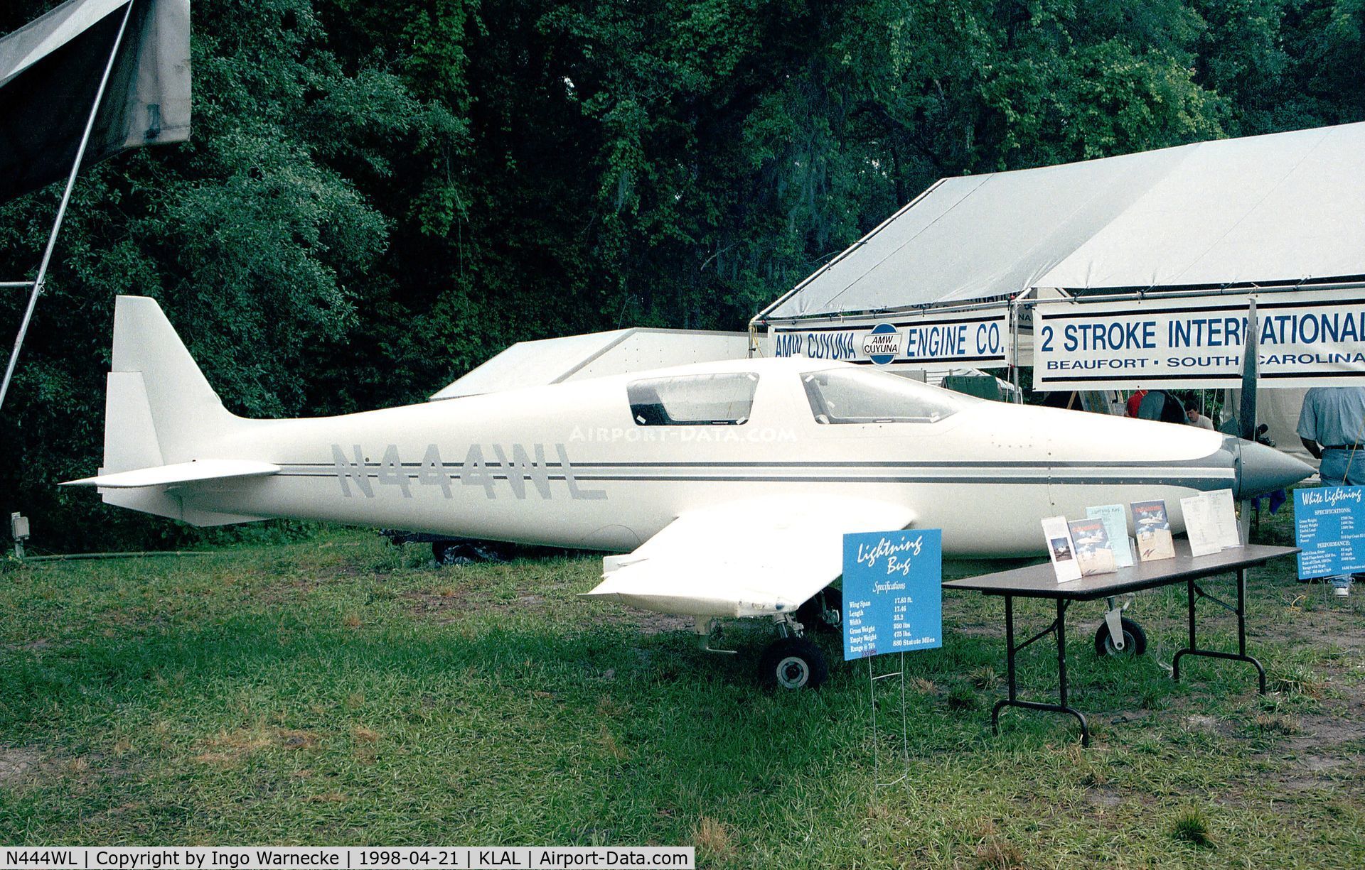 N444WL, 1994 White Lightning WLAC-1 C/N 7, Dan Mooney White Lightning at Sun 'n Fun 1998, Lakeland FL