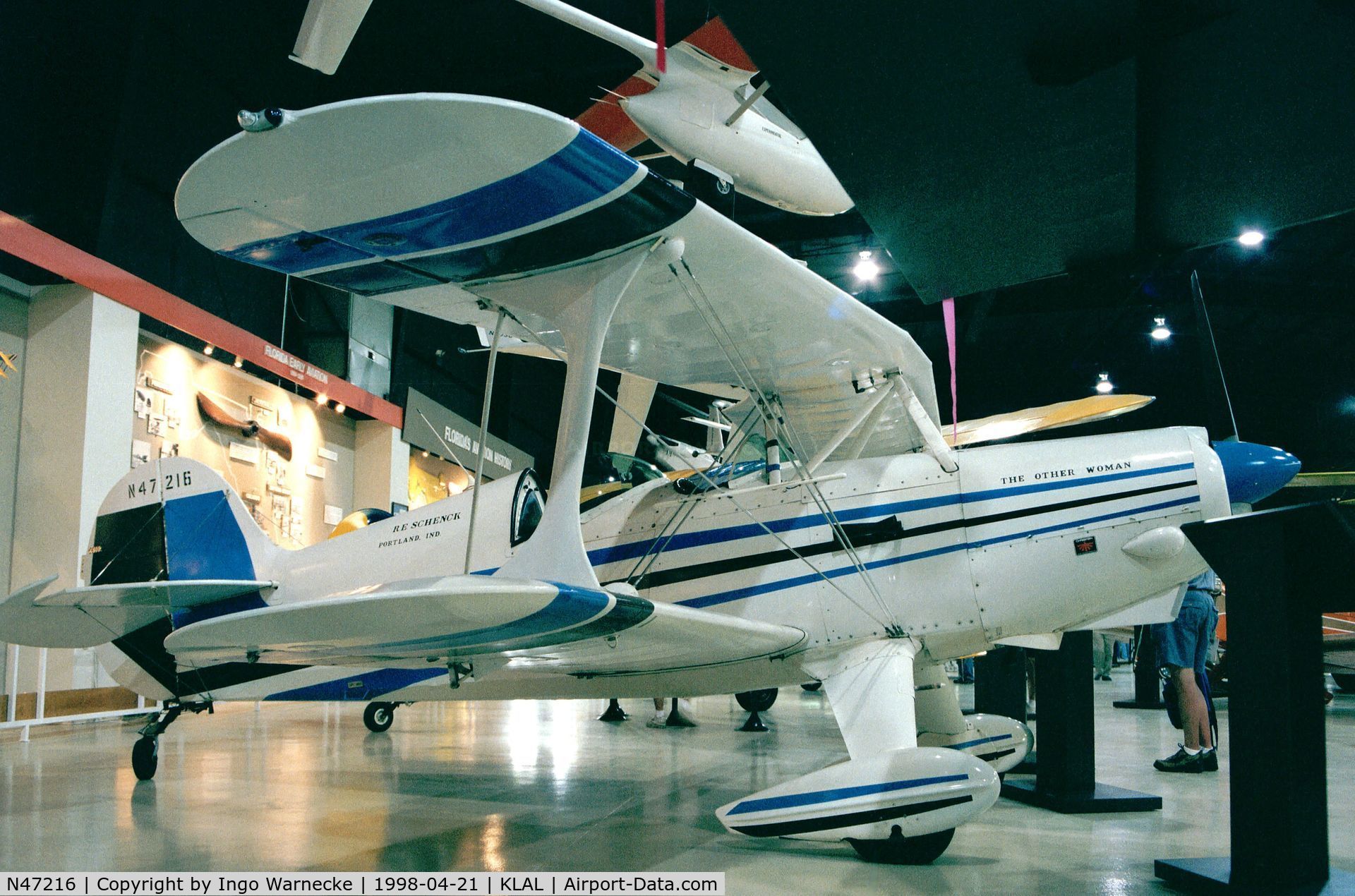 N47216, Steen Skybolt C/N S7264767, Steen Skybolt inside the ISAM (International Sport Aviation Museum) during Sun 'n Fun 1998, Lakeland FL