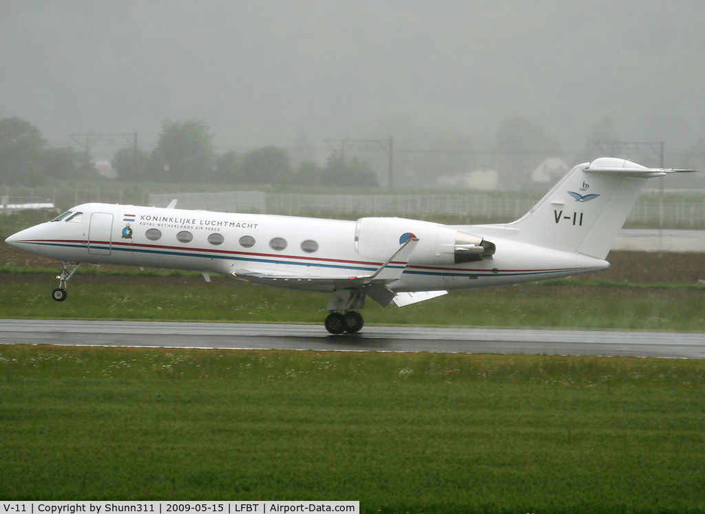 V-11, Gulfstream Aerospace G-IV C/N 1009, Landing rwy 20
