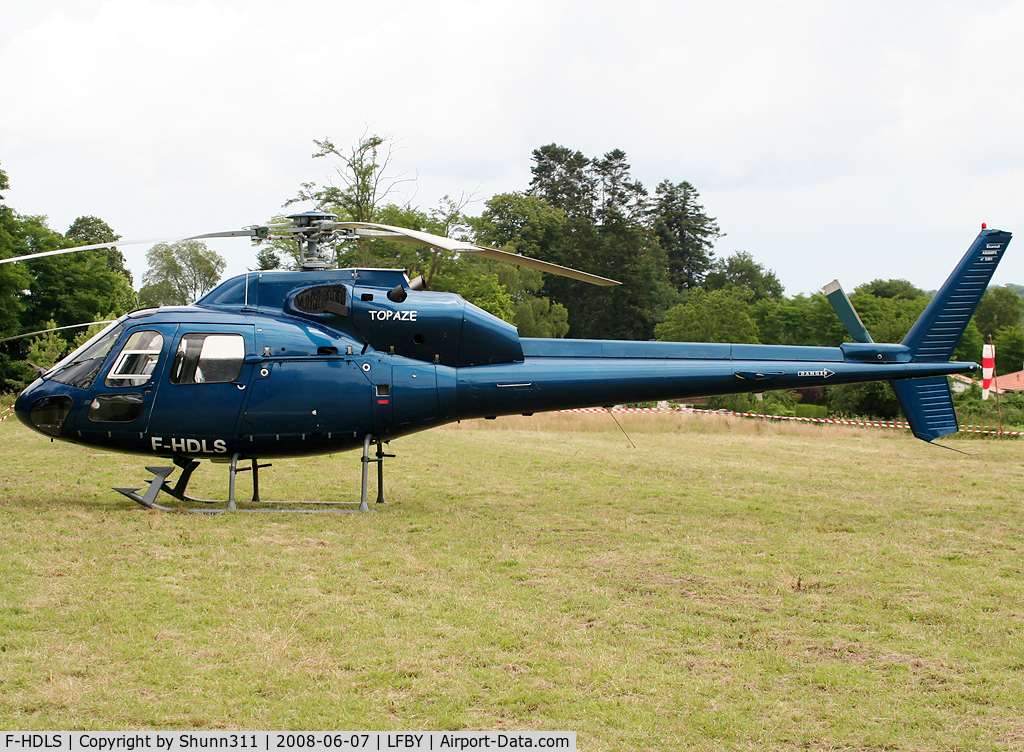 F-HDLS, 1988 Aerospatiale AS-355F-2 Ecureuil 2 C/N 5381, Used for first flight during LFBY Open Day 2008