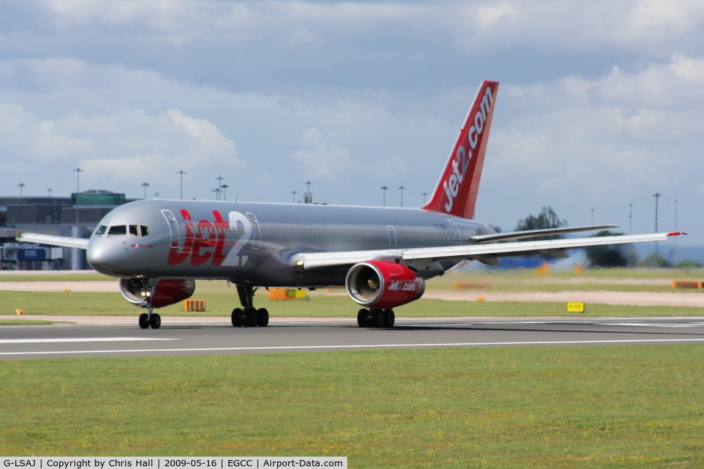 G-LSAJ, 1990 Boeing 757-236 C/N 24793, Jet2, Previous ID's include G-BRJJ; G-OOOT; G-CDUP