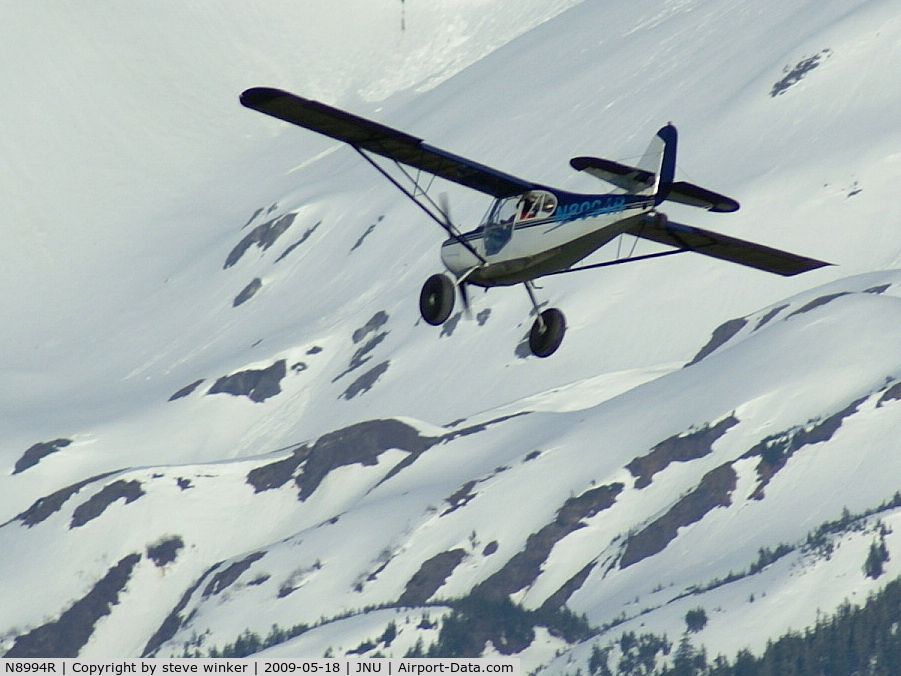 N8994R, 1960 Champion 7GCB C/N 45, Approach at Juneau Alaska