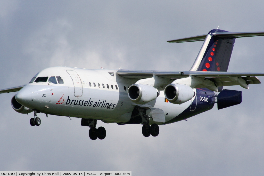 OO-DJO, 1995 British Aerospace Avro 146-RJ85 C/N E.2279, Brussels Airlines