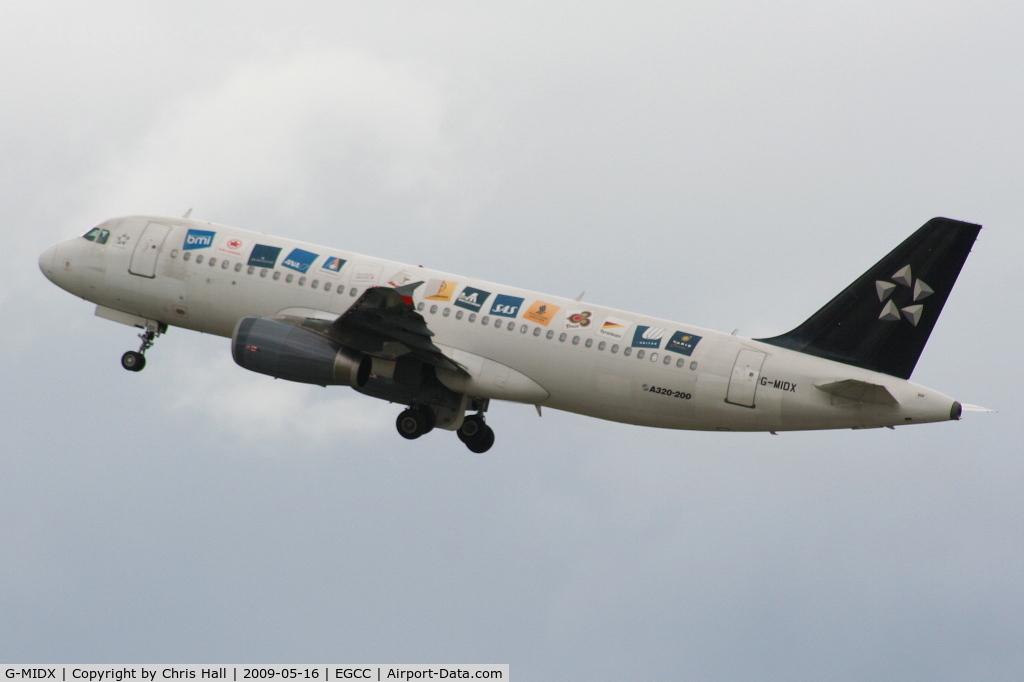 G-MIDX, 2000 Airbus A320-232 C/N 1177, BMI / Star Alliance