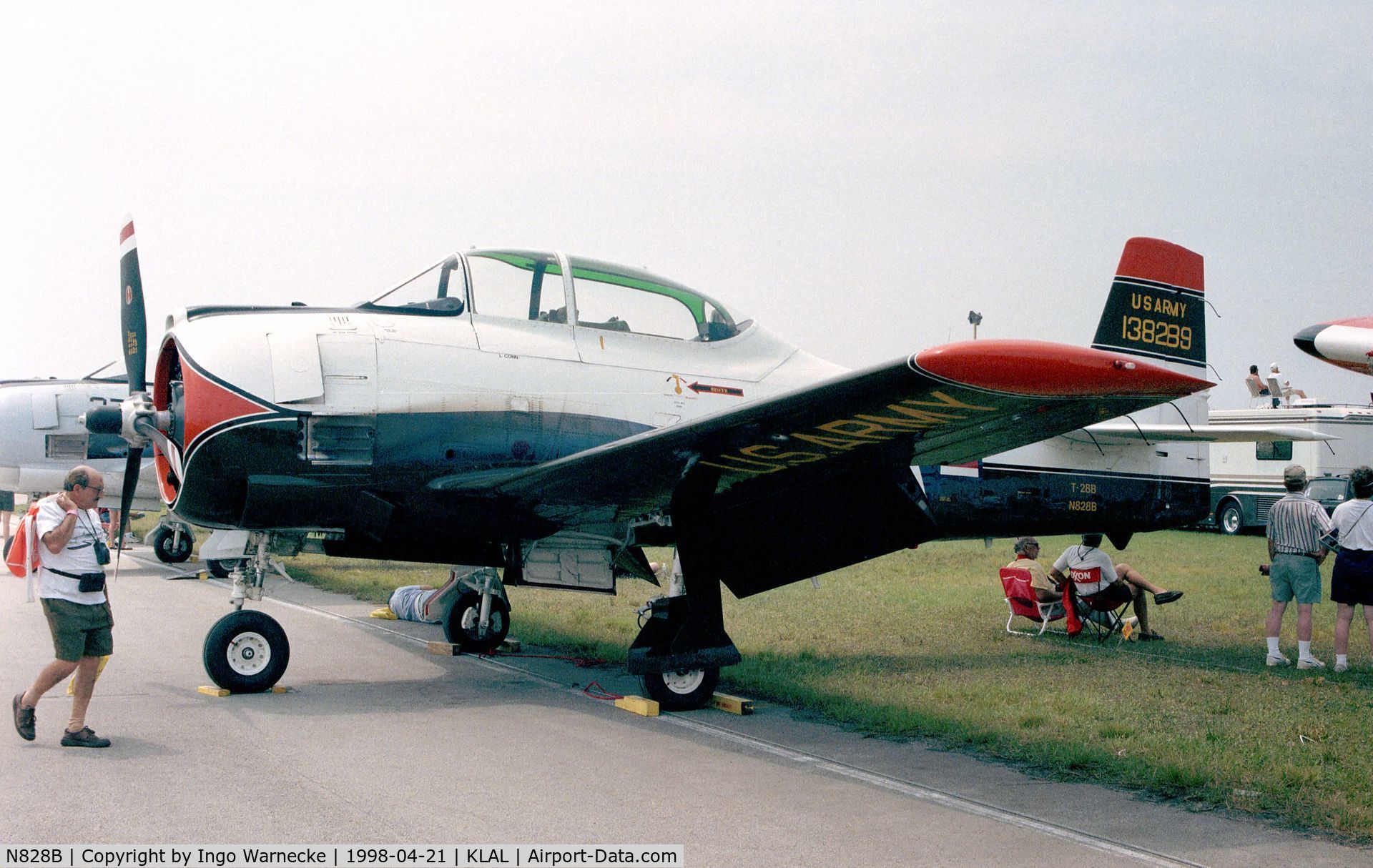 N828B, 1956 North American T-28B Trojan C/N 200-360, North American T-28B Trojan at 1998 Sun 'n Fun, Lakeland FL