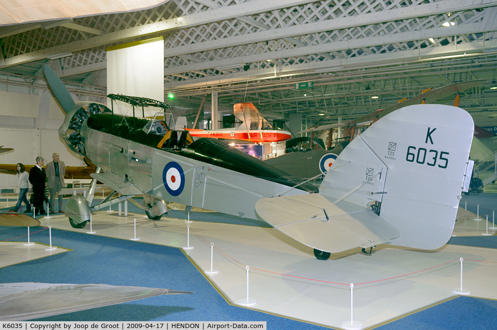 K6035, 1935 Westland Wallace II C/N WA24?2G, Preserved in the RAF Museum Hendon.