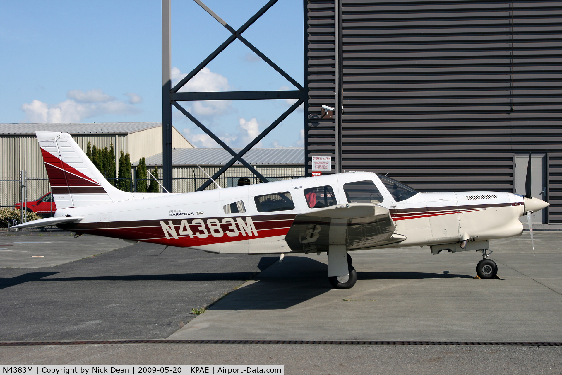 N4383M, 1984 Piper PA-32R-301T Turbo Saratoga C/N 32R-8529002, KPAE