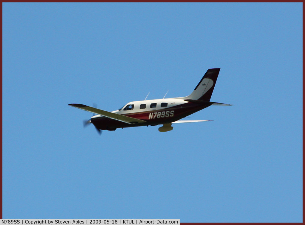 N789SS, 1999 Piper PA-46-350P Malibu Mirage C/N 4636225, Departing Tulsa for Clovis