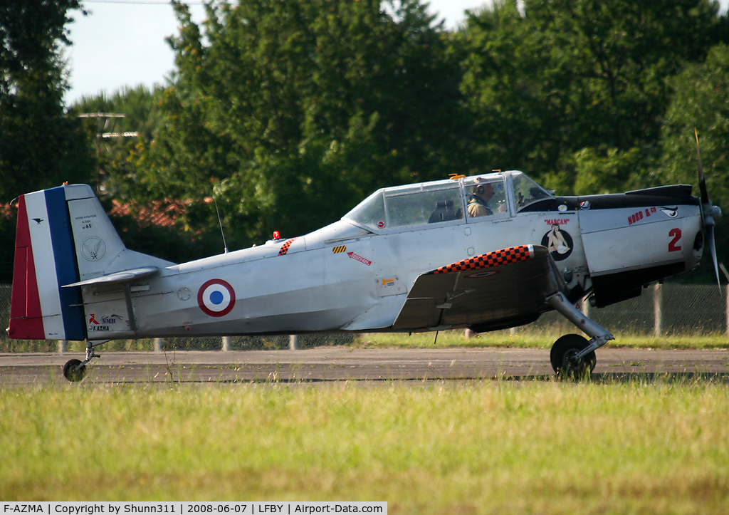 F-AZMA, Nord 3202 Master C/N 65, Used as demo aircraft during LFBY Open Day 2008... Right side...