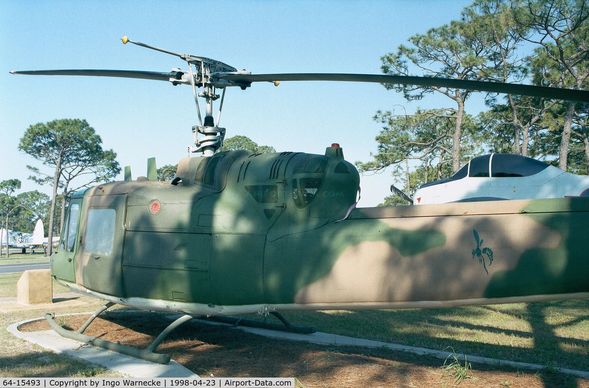 64-15493, 1964 Bell UH-1P Iroquois C/N 7043, Bell UH-1P Iroquis of USAF at Hurlburt Field historic aircraft park