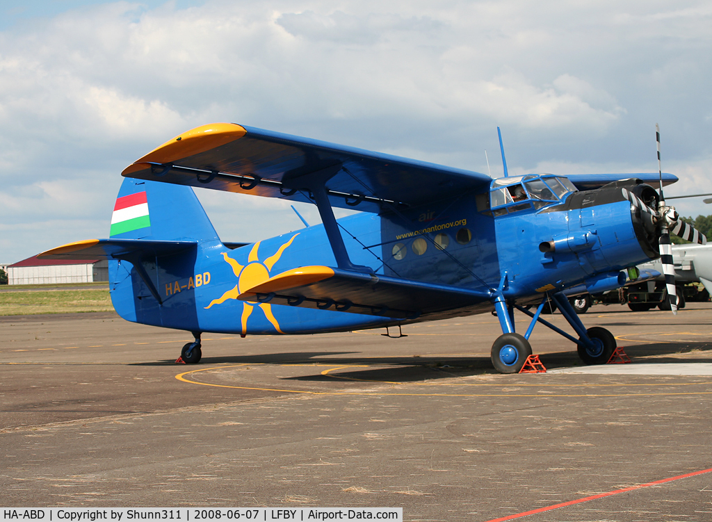 HA-ABD, 1989 Antonov An-2P C/N 1G235-21, Static aircraft during LFBY Open Day 2008