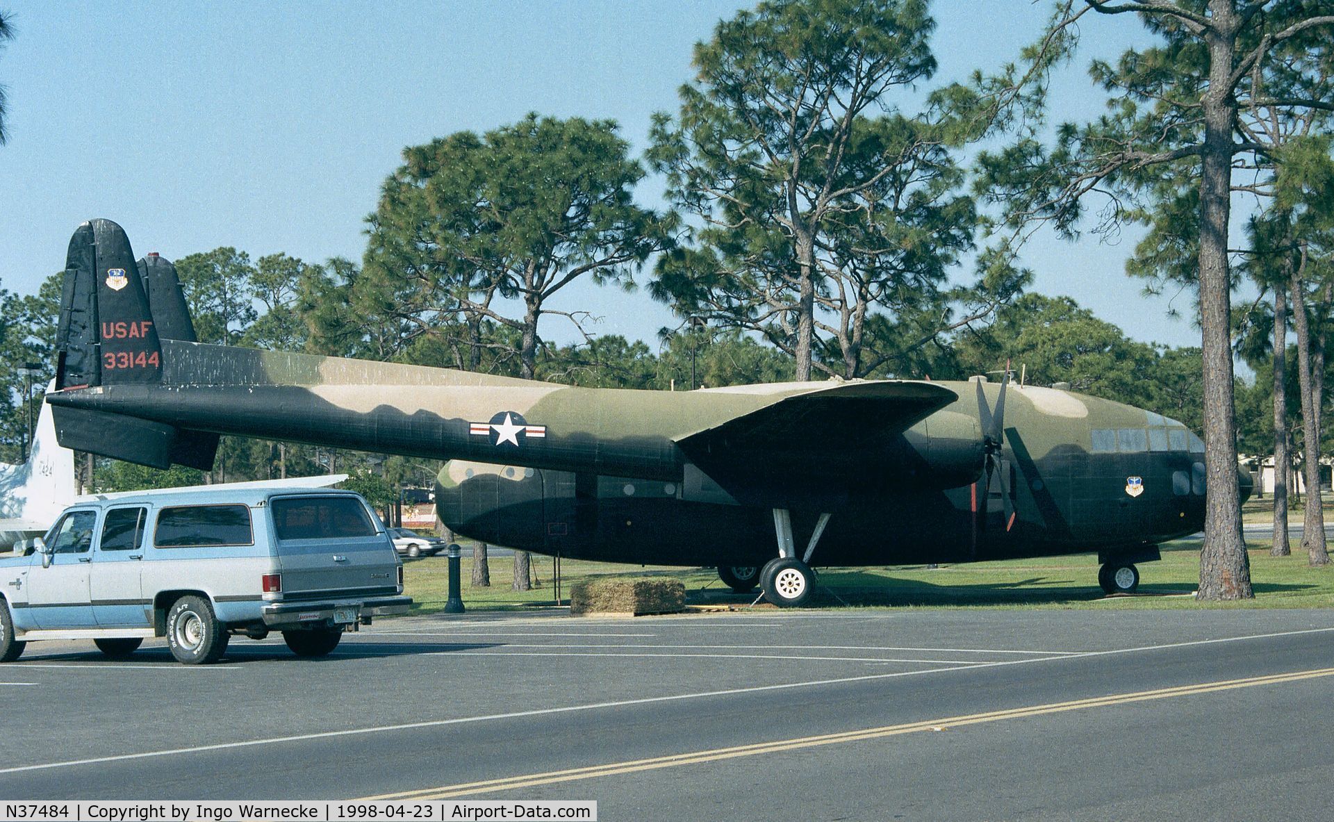 N37484, Fairchild C-119L C/N 11155, Fairchild C-119L (AC-119G  of USAF) at Hurlburt Field historic aircraft park