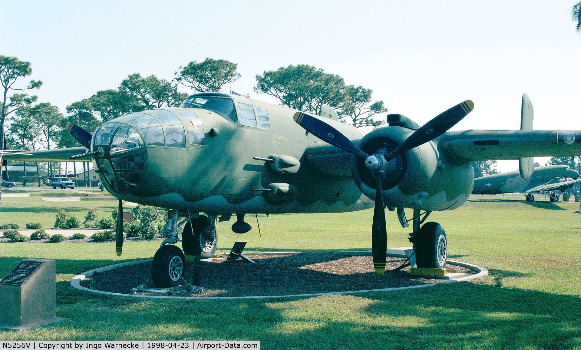 N5256V, 1943 North American TB-25N Mitchell C/N 4328222, North American TB-25N Mitchell of USAAF at Hurlburt Field historic aircraft park