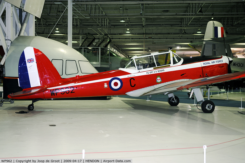 WP962, De Havilland DHC-1 Chipmunk T.10 C/N C1/0809, preserved in the RAF Museum