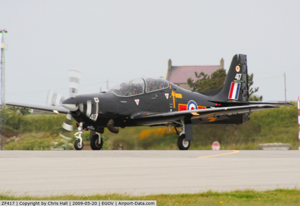 ZF417, 1992 Short S-312 Tucano T1 C/N S136/T107, RAF No 1 FST/207(R) Squadron