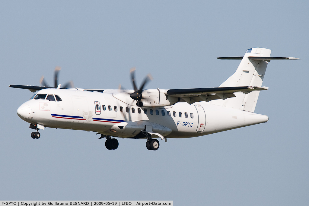 F-GPYC, 1996 ATR 42-500 C/N 484, Shuttle for Airbus
