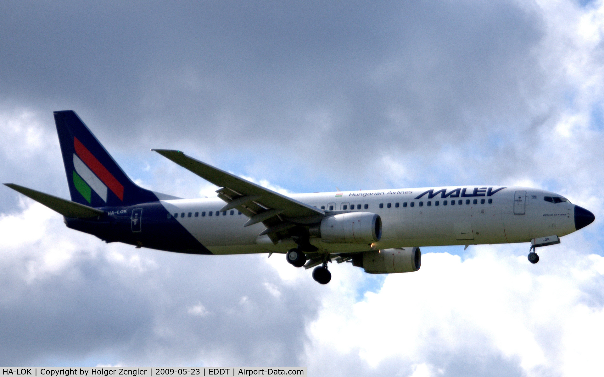 HA-LOK, 2004 Boeing 737-8Q8 C/N 30669, Flight MA 670 from Budapest has arrived TXL