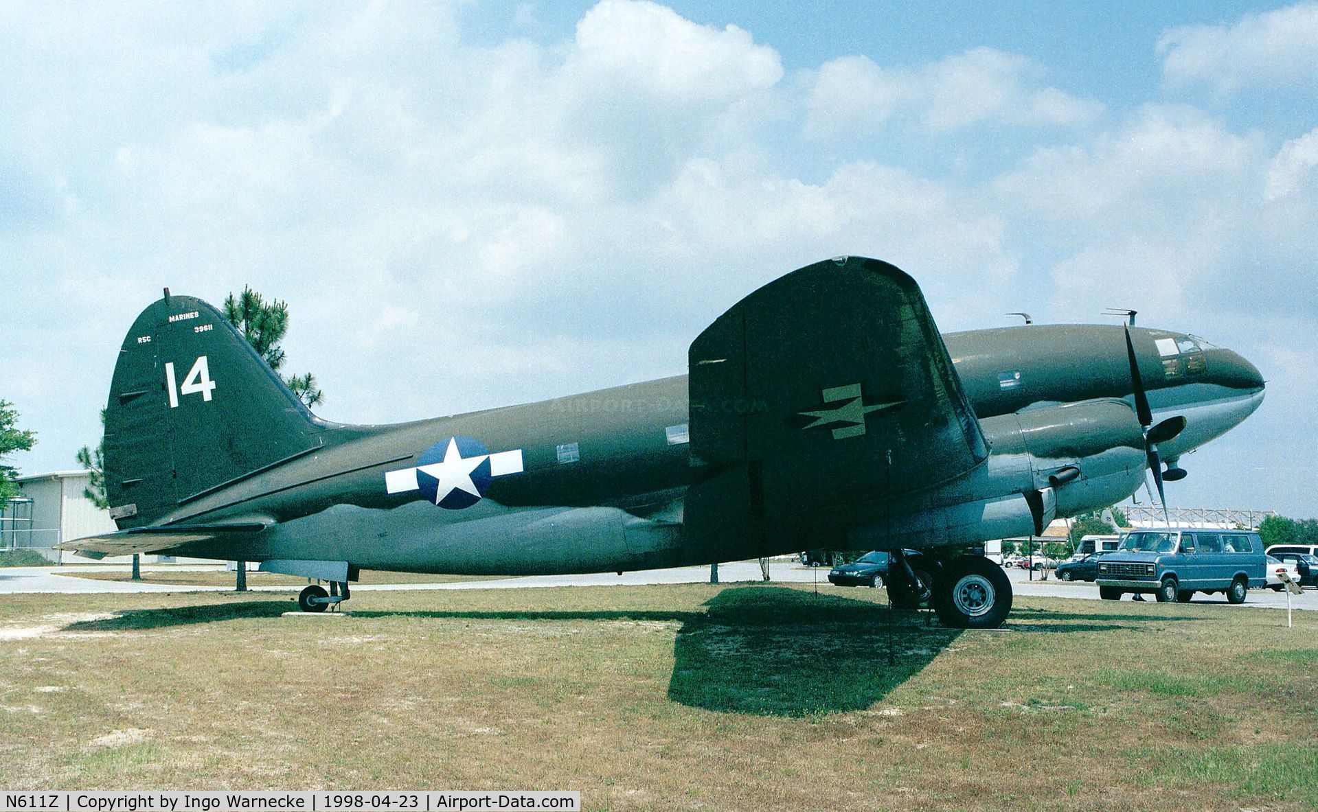 N611Z, 1955 Curtiss C-46A Commando C/N 421/398CK, Curtiss C-46A (R5C-1) Commando at the Museum of Naval Aviation, Pensacola FL