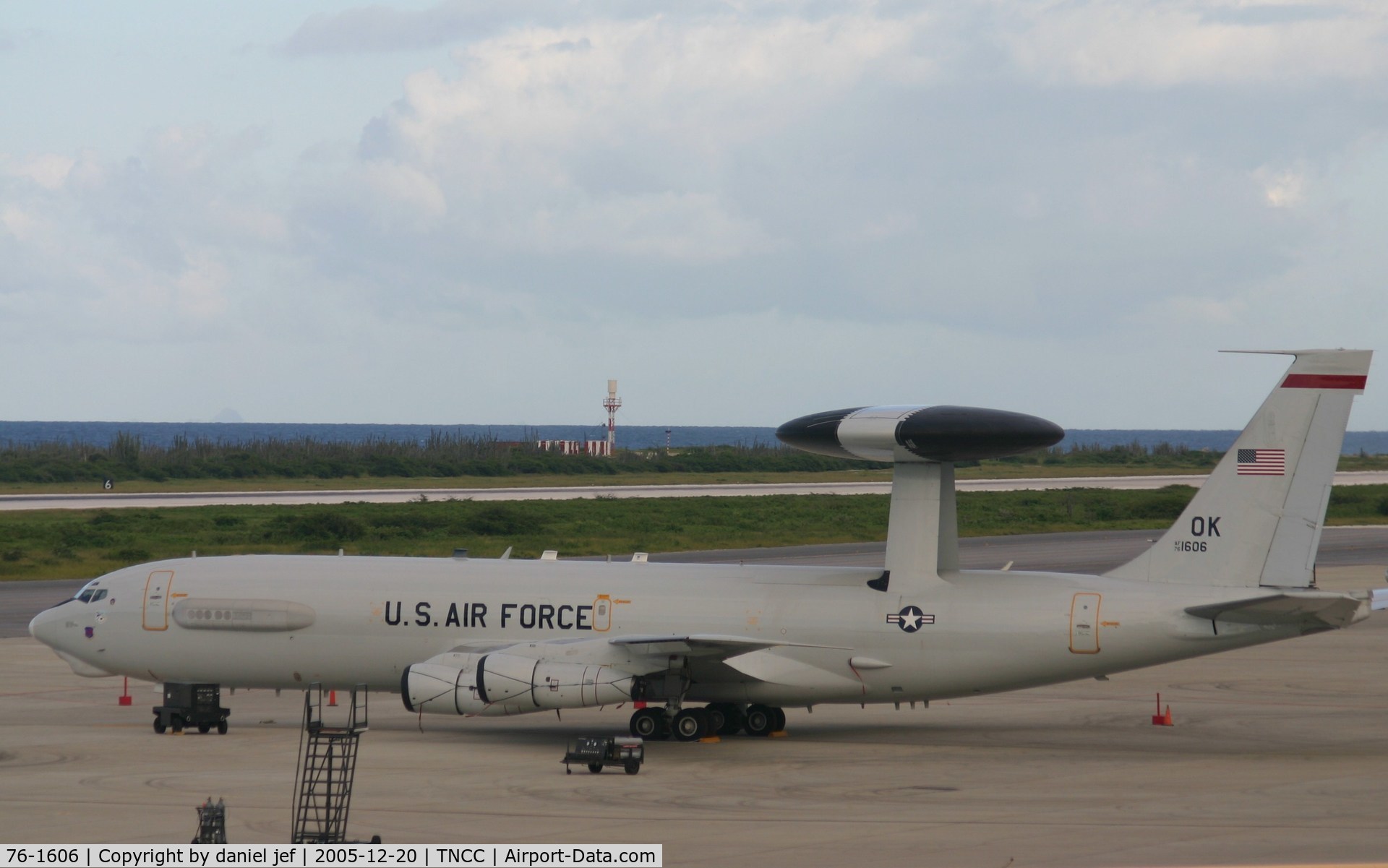 76-1606, 1976 Boeing E-3B Sentry C/N 21436, park at the  FOL ramp