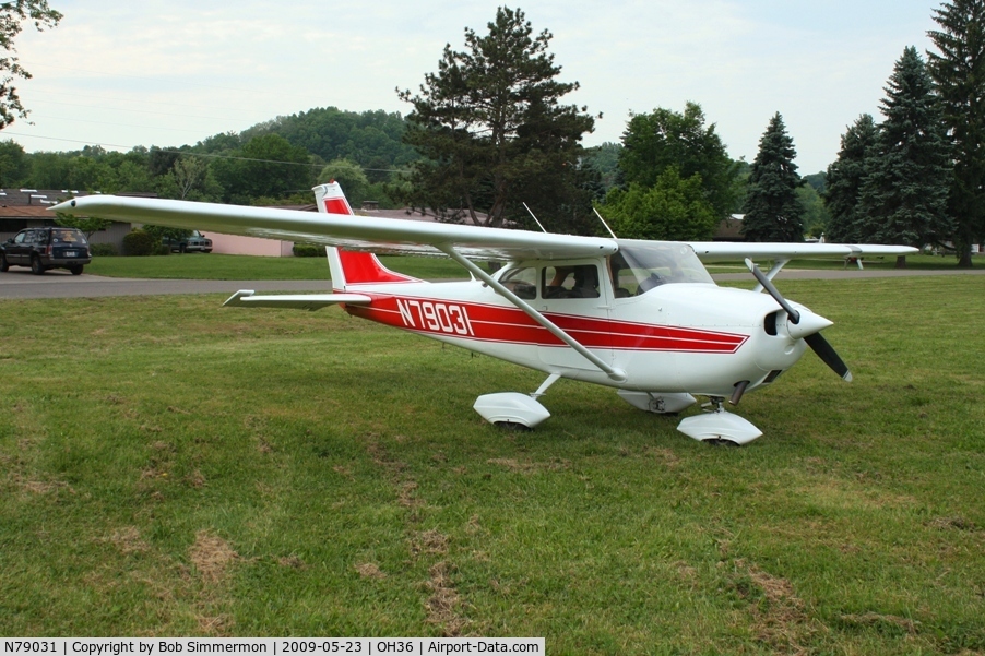 N79031, 1968 Cessna 172K Skyhawk C/N 17257826, Riverside breakfast fly-in at Zanesville, Ohio