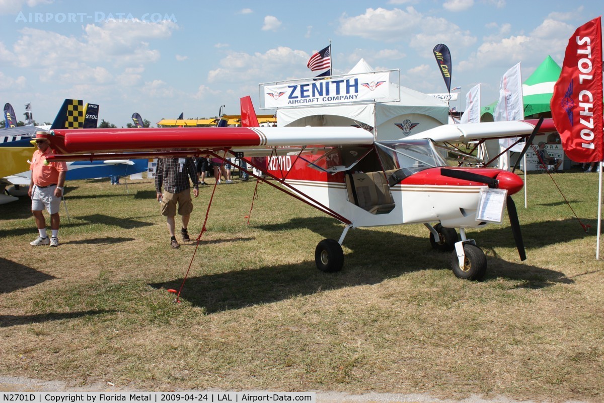 N2701D, 2008 Zenith CH-701 C/N 7-6631, Zenith CH701