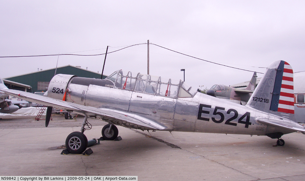 N59842, 1942 Consolidated Vultee BT-13A Valiant C/N 5057, At Oakland Aviation Museum