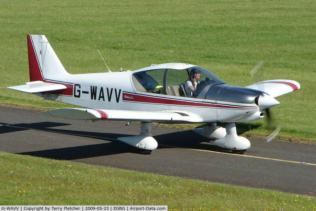 G-WAVV, 1995 Robin HR-200-120B C/N 291, Robin HR200/120B from Wellesbourne at Leicester 2009 May Bank Holiday Fly-in