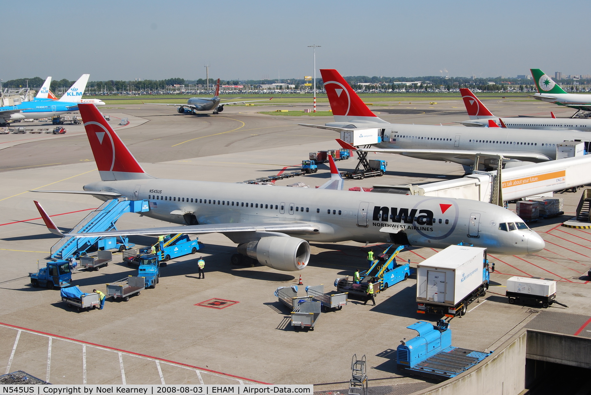 N545US, 1996 Boeing 757-251 C/N 26492, From Public viewing terrace