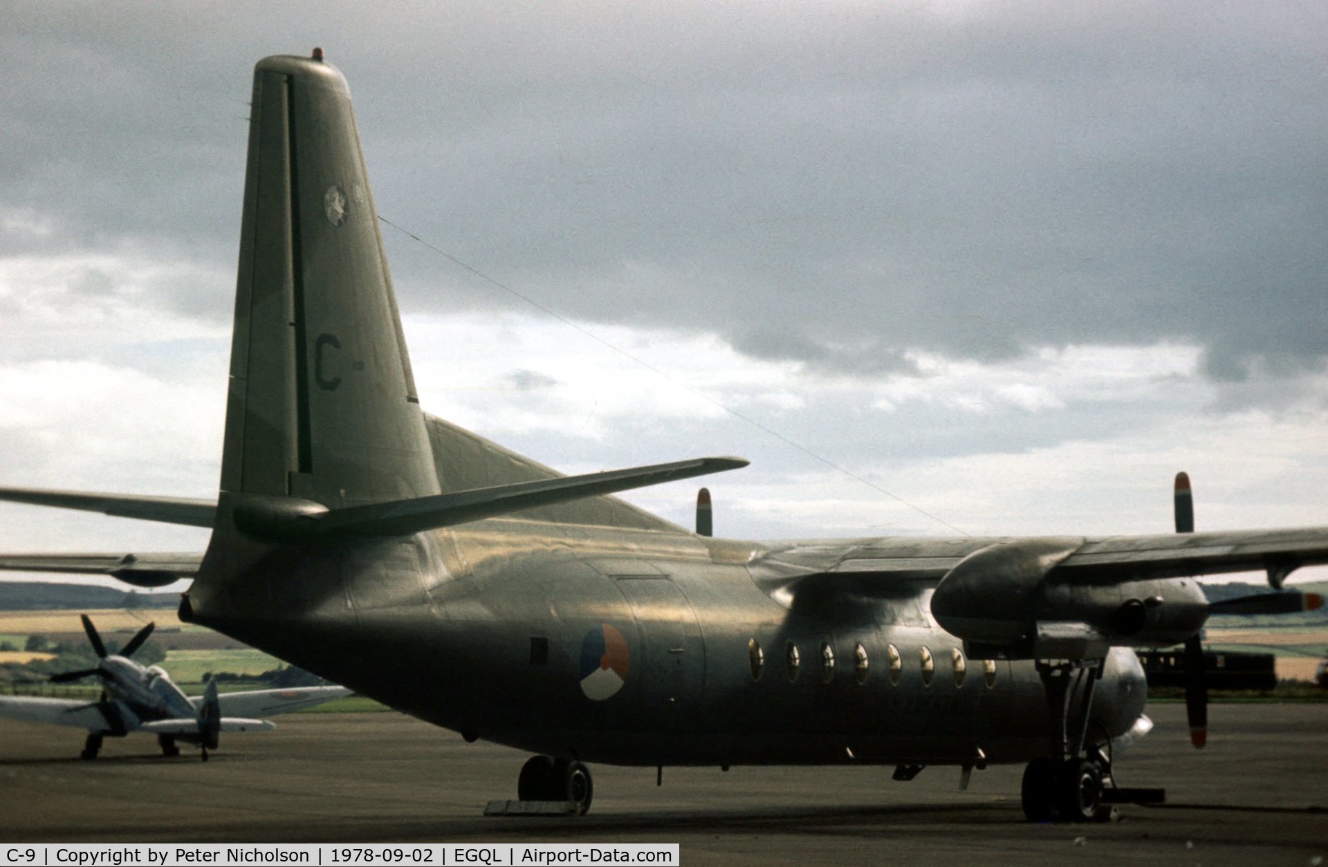 C-9, 1960 Fokker F-27-300M Troopship C/N 10159, Fokker Troopship of 334 Squadron Royal Netherlands Air Force at the 1978 Leuchars Airshow.