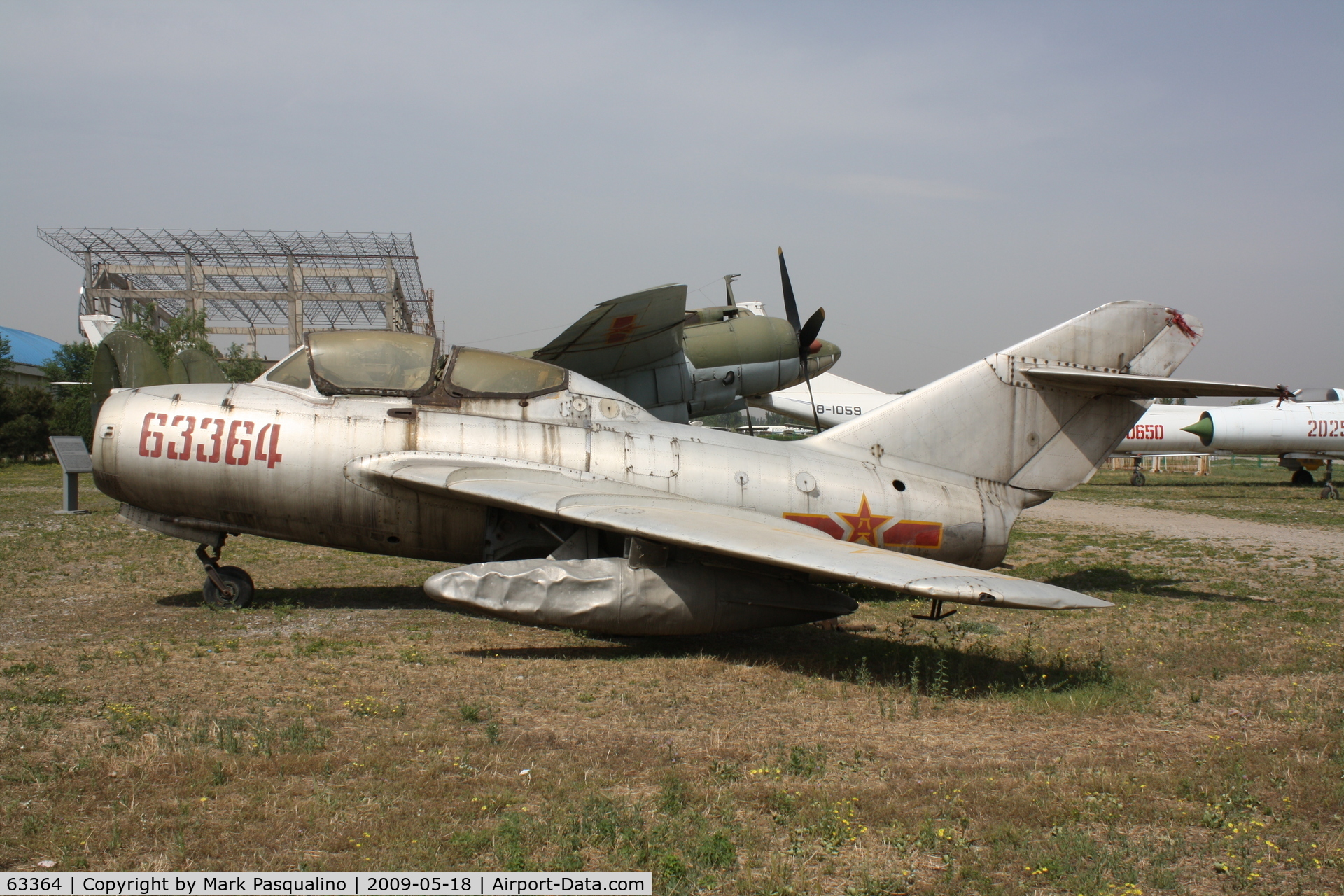 63364, Mikoyan-Gurevich MiG-15UTI C/N 722626, MiG-15UTI  Located at Datangshan, China