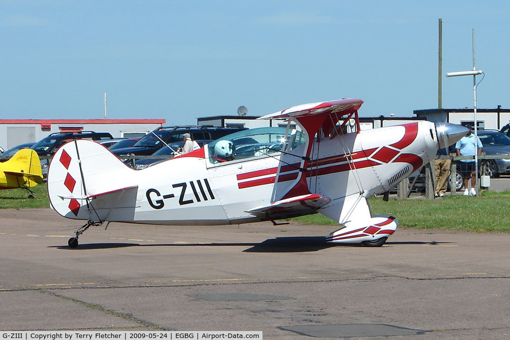 G-ZIII, 1988 Pitts S-2B Special C/N 5151, Pitts S-2B at Leicester 2009 May Bank Holiday Fly-in