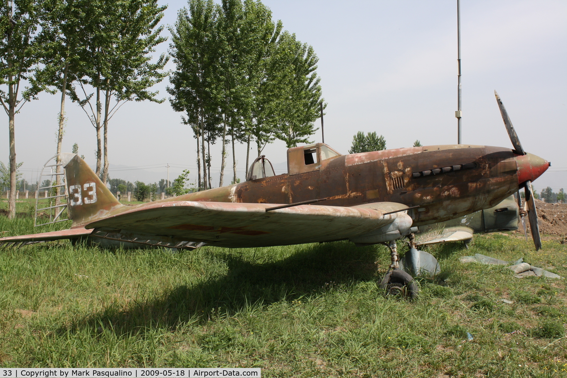 33, Ilyushin Il-10 Shturmovik C/N Not found 33, Il-10  Located at  Datangshan, China