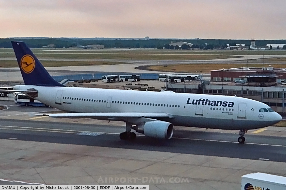D-AIAU, 1992 Airbus A300B4-603 C/N 623, At Frankfurt