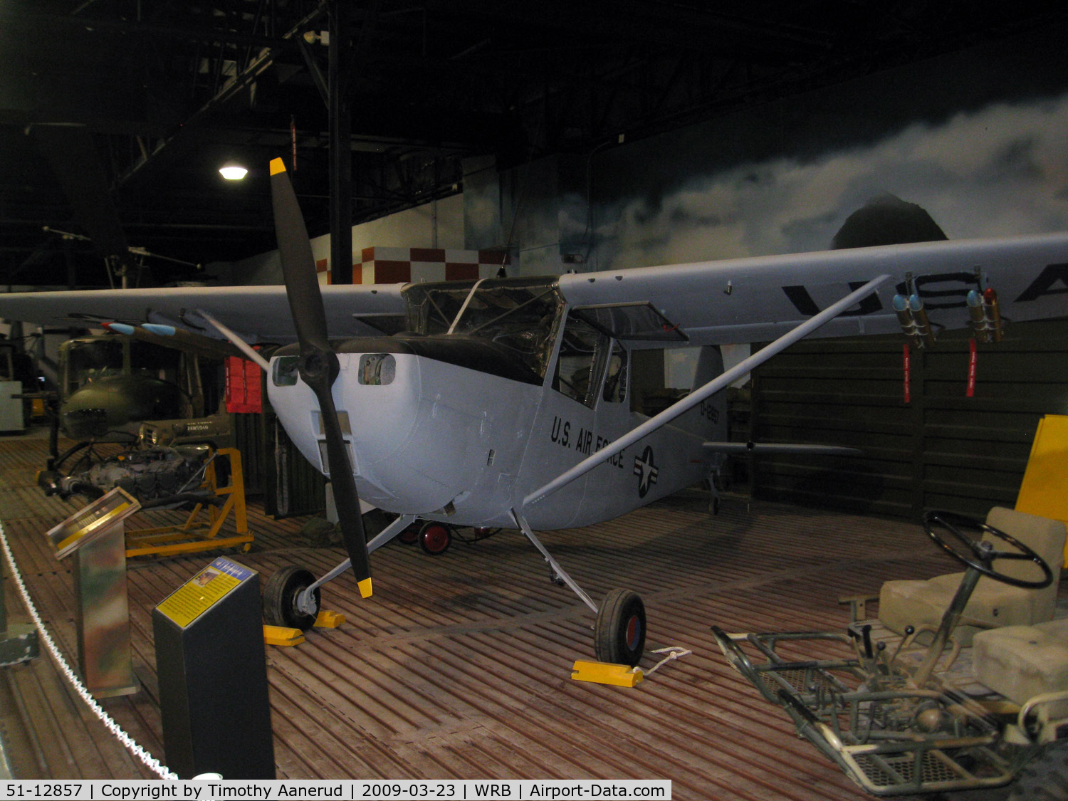 51-12857, Cessna O-1A Bird Dog C/N 23314, Museum of Aviation, Robins AFB