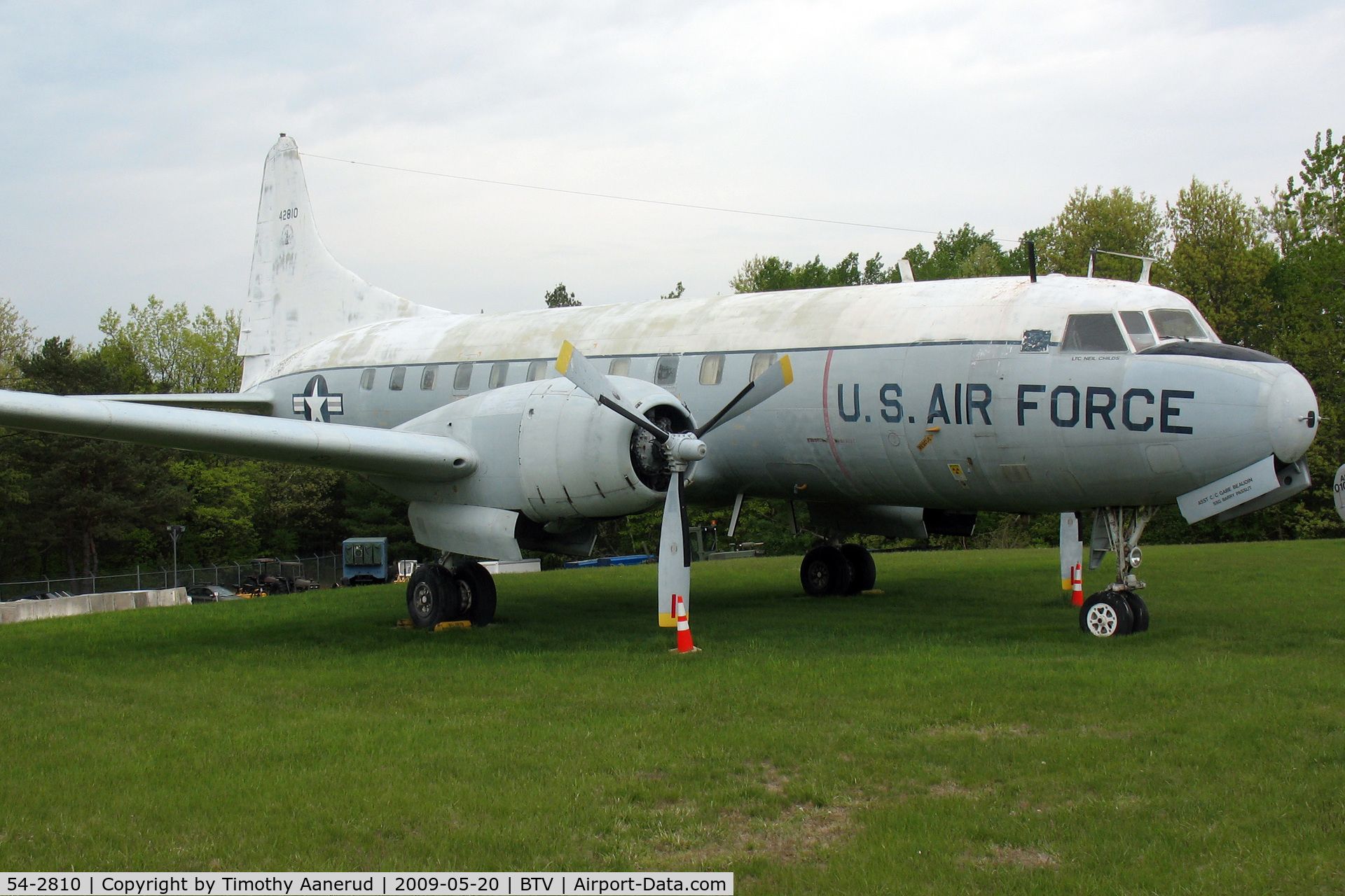 54-2810, 1954 Convair C-131D Samaritan C/N 207, Vermont Air National Guard airpark, Burlington, VT