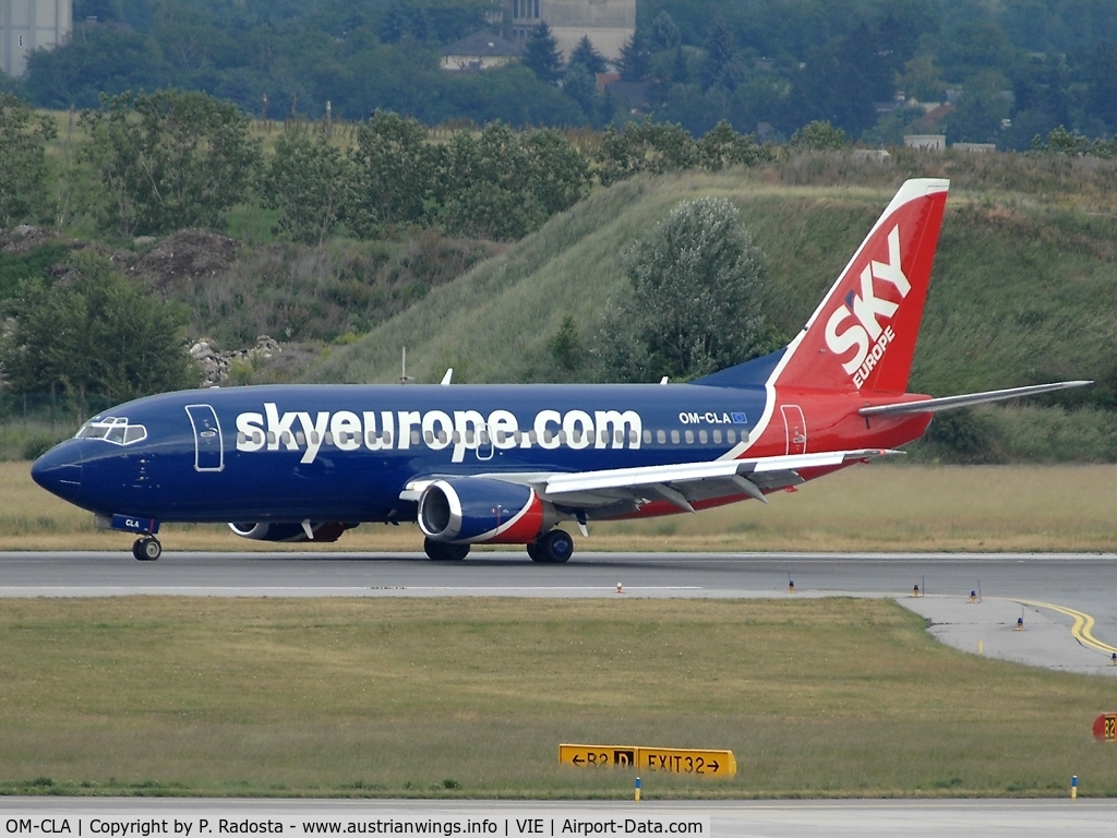 OM-CLA, 1988 Boeing 737-322 C/N 24245, SkyEurope's second 737-322 and also the second 737 