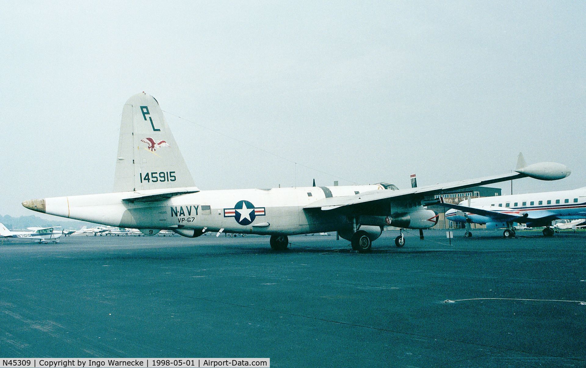 N45309, 1957 Lockheed SP-2H (P2V-7S) Neptune C/N 726-7180, Lockheed SP-2H (USN 145915) at the Mid Atlantic Air Museum, Reading PA