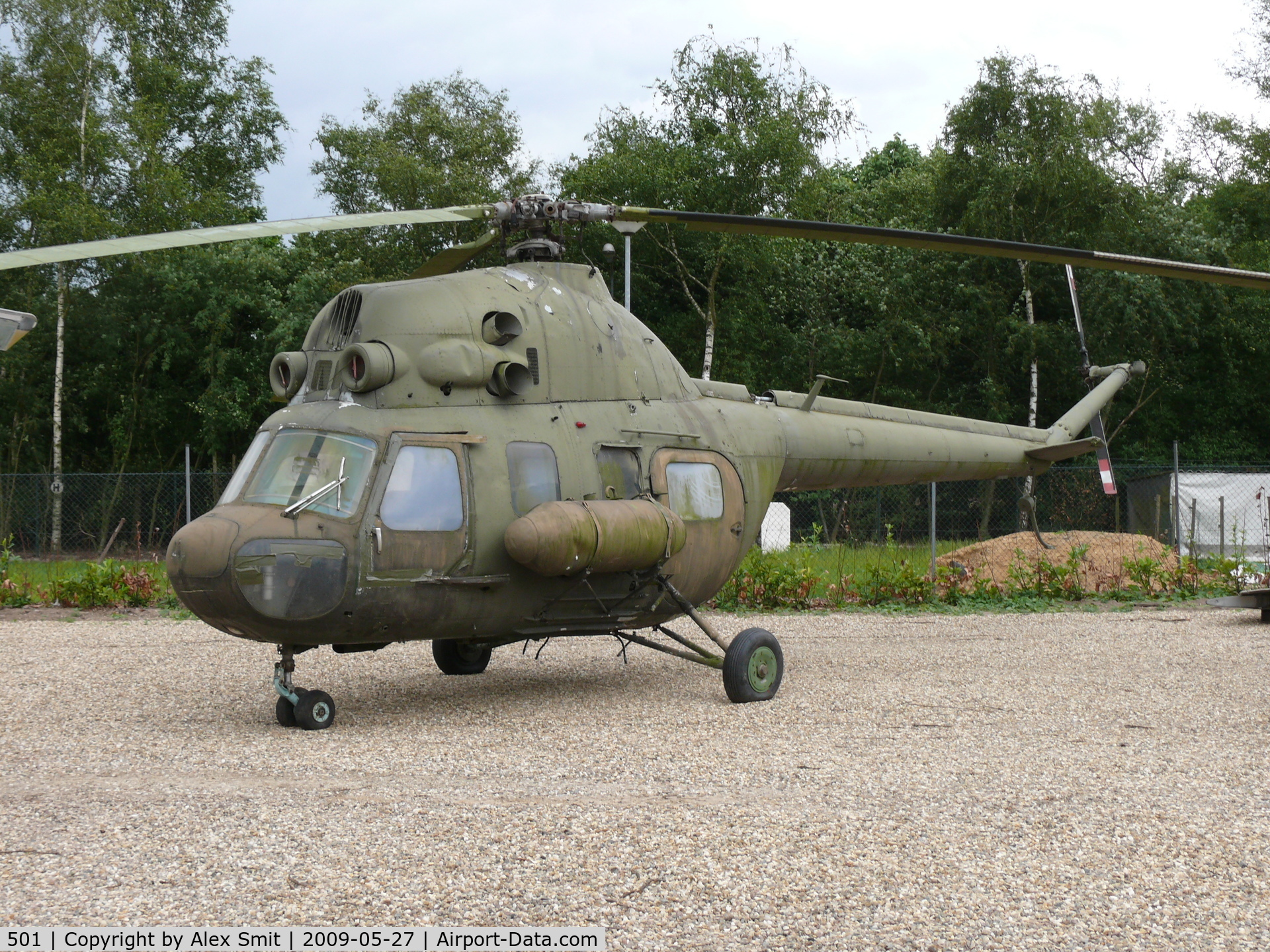 501, Mil Mi-2 C/N 562819043, Mil Mi2 Hoplite 501 East German Polizei part of the collection of Mr Piet Smets from Baarlo (PH) and stored in a small compound in Kessel (PH)