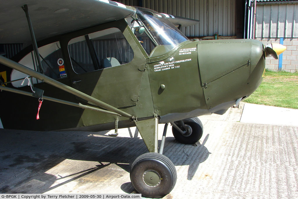 G-BPGK, 1956 Aeronca 7AC Champion C/N 7AC-7187, 1956 Aeronca 7AC at Abbots Bromley