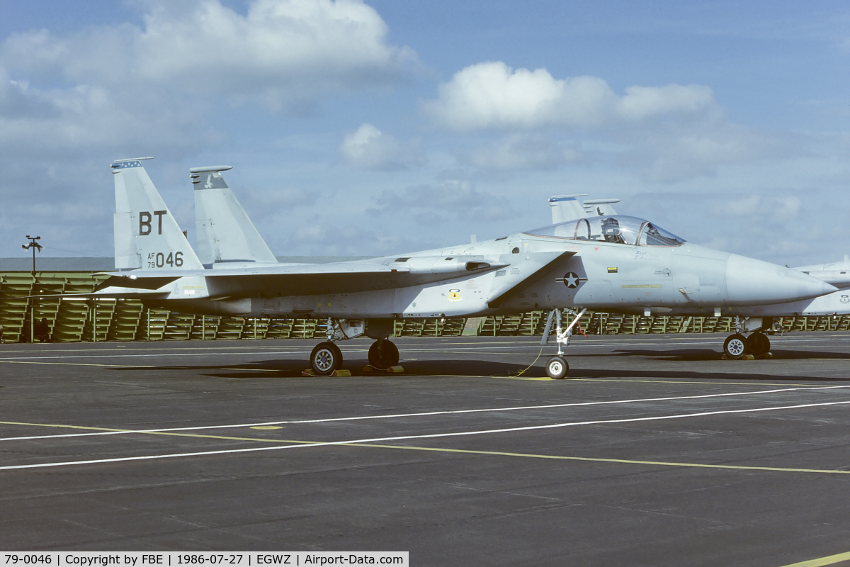 79-0046, 1979 McDonnell Douglas F-15C Eagle C/N 0587/C115, 525th TFS Bulldogs