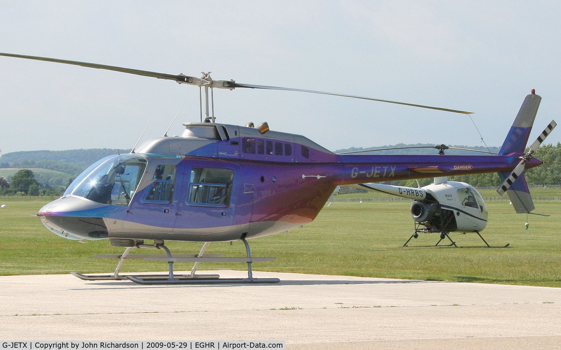 G-JETX, 1981 Bell 206B JetRanger III C/N 3208, At Goodwood